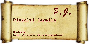 Piskolti Jarmila névjegykártya